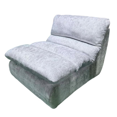 Кресло бескаркасное 95*85*73 см ППУ 30D текстиль серый Baizheng