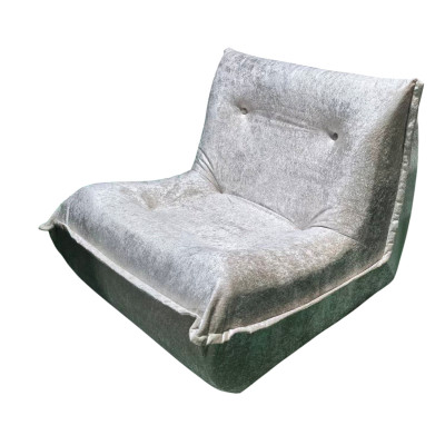 Кресло бескаркасное 95*85*75 см ППУ 30D текстиль бежевый Baizheng