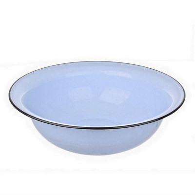 Таз эмалированный 12 л серо-голубой Стальэмаль