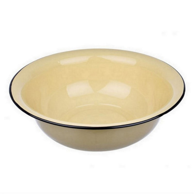 Таз эмалированный 16 л палевый Стальэмаль