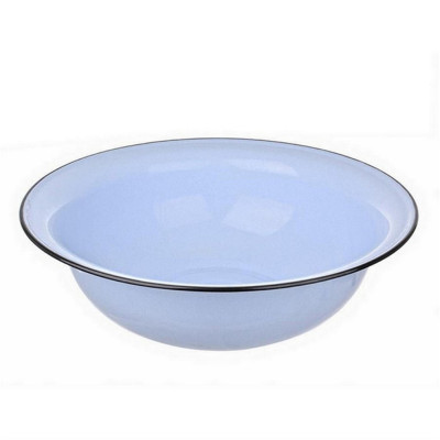 Таз эмалированный 16 л серо-голубой Стальэмаль