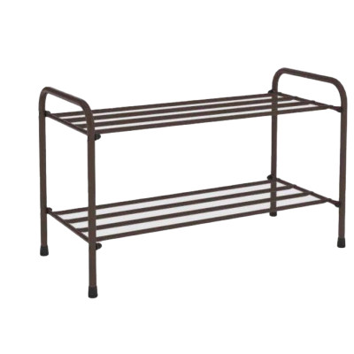 Подставка металлическая для обуви 3-х ярусная 65х30х48 см сиденье черный Альфа 23 ЗМИ