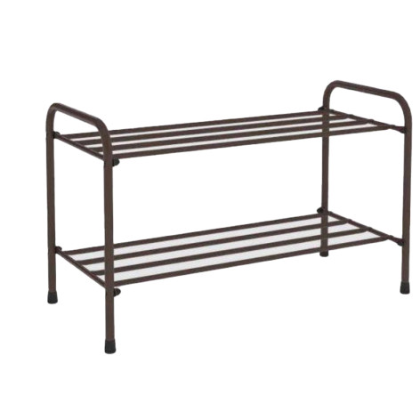 Подставка металлическая для обуви 3-х ярусная 65х30х48 см сиденье черный Альфа 23 ЗМИ