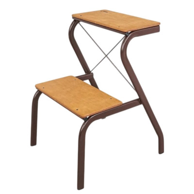 Табурет-стремянка металлический 43х44х56 мм белый Конек ЗМИ