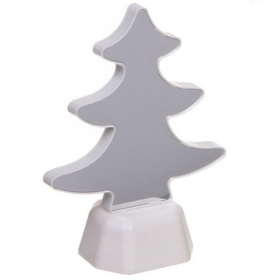 Светильник светодиодный 18,5х14,5 led Елка на батарейках зеркальный