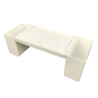 Полка пластиковая для ванной 64х24 см настенная белый Polo Ddstyle