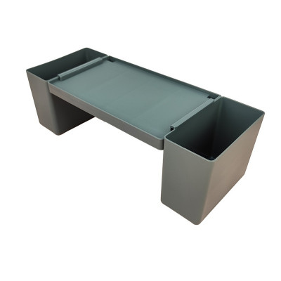 Полка пластиковая для ванной 64х24 см настенная белый Polo Ddstyle