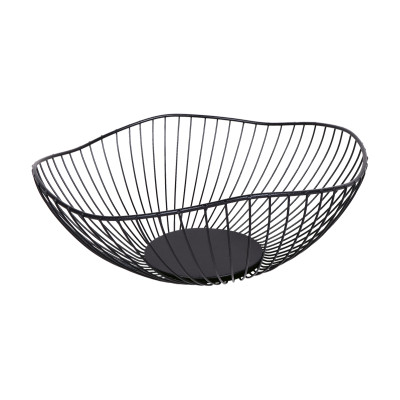 Корзина металлическая для фруктов 25*10 см черный Коралл Корзина металлическая для фруктов 25*10 см черный Коралл