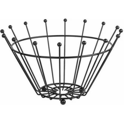 Корзина металлическая для фруктов 21,5*14,5 см черный Коралл Корзина металлическая для фруктов 21,5*14,5 см черный Коралл
