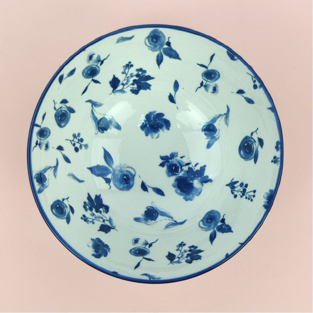 Бульонница фарфоровая 15 см 600 мл Blue calico Коралл