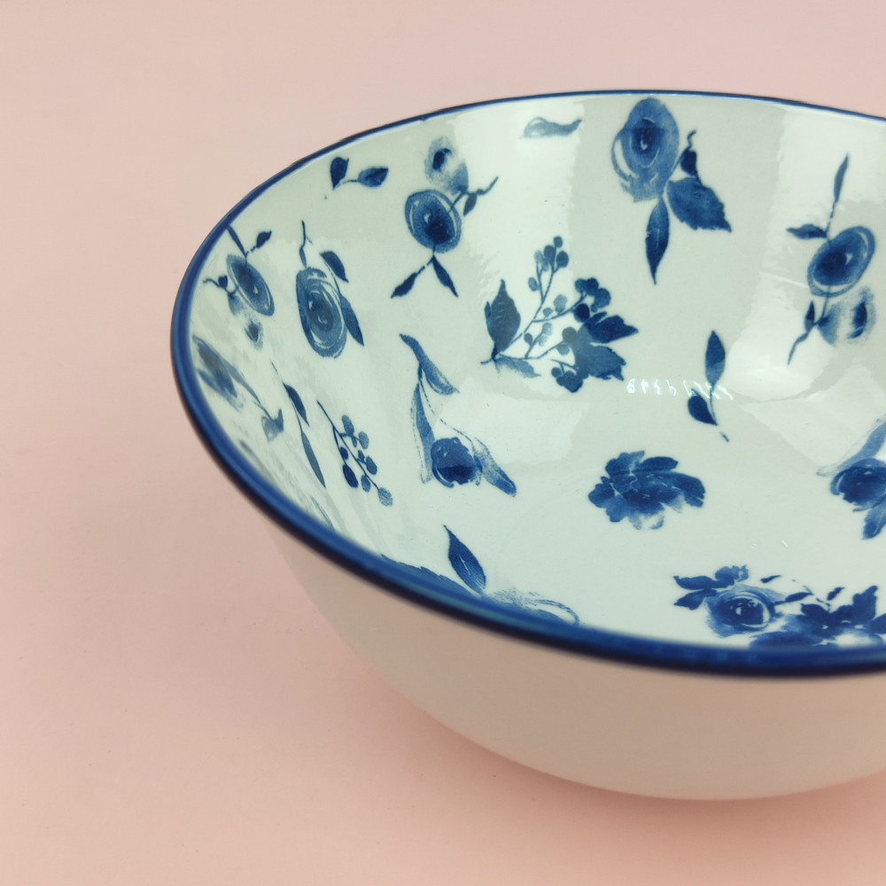 Бульонница фарфоровая 15 см 600 мл Blue calico Коралл