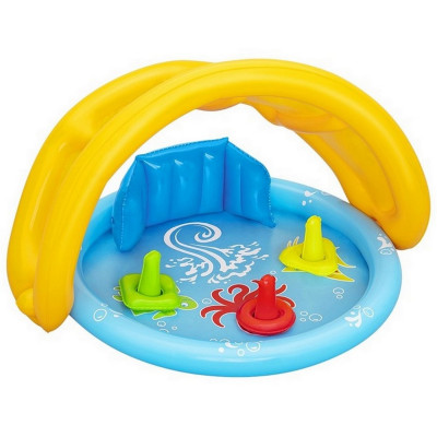 Бассейн надувной 115*89*76 см 26 л Морская ракушка BestWay