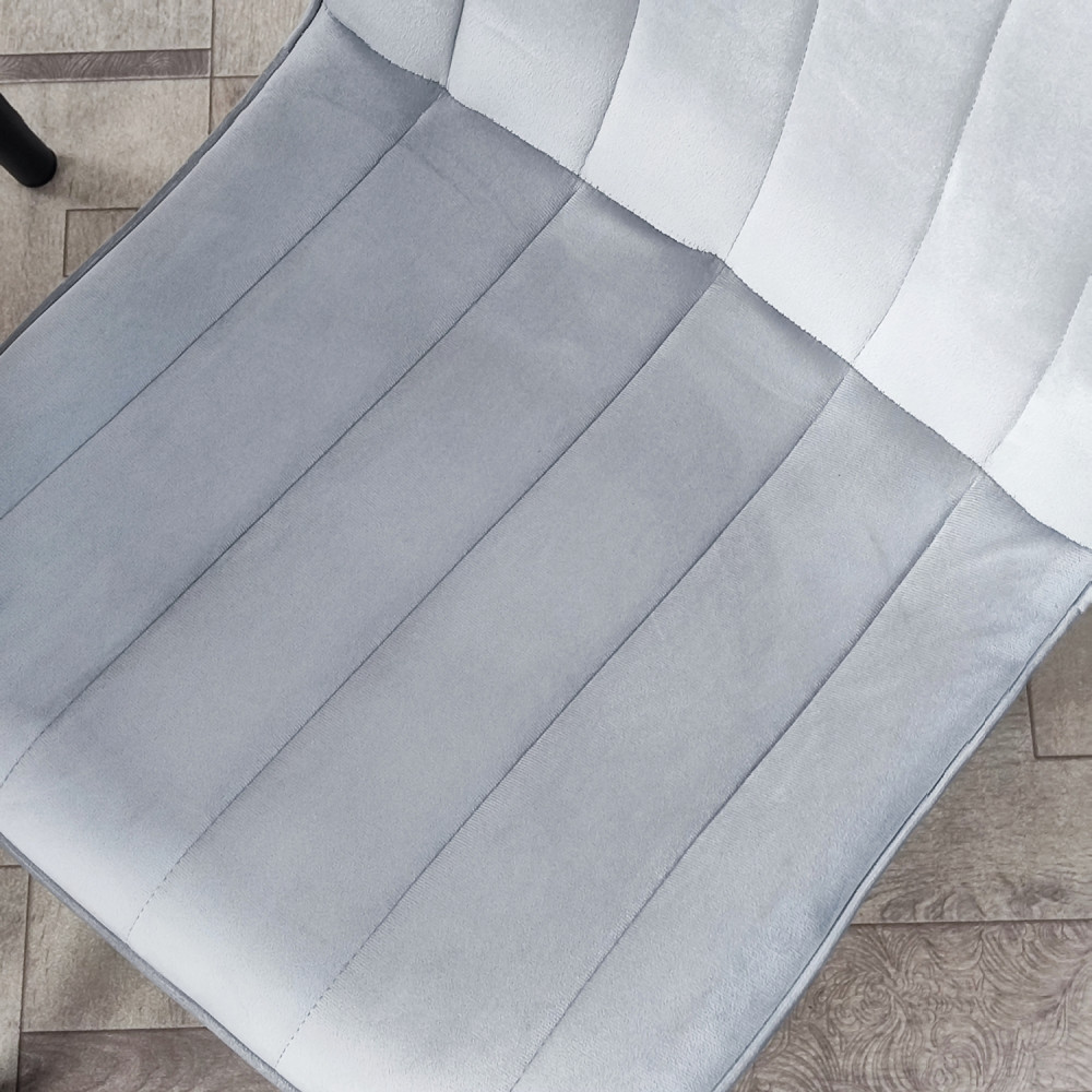 Стул металлический Baizheng 88×40×50 см, текстиль, светло-серый, до 150 кг