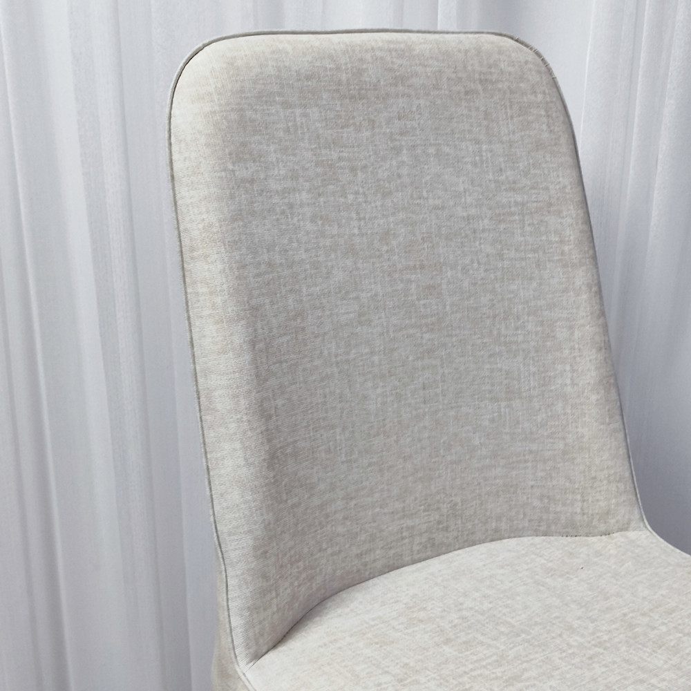 Стул металлический Baizheng 89×40×40 см, текстиль, серо-бежевый, до 150 кг
