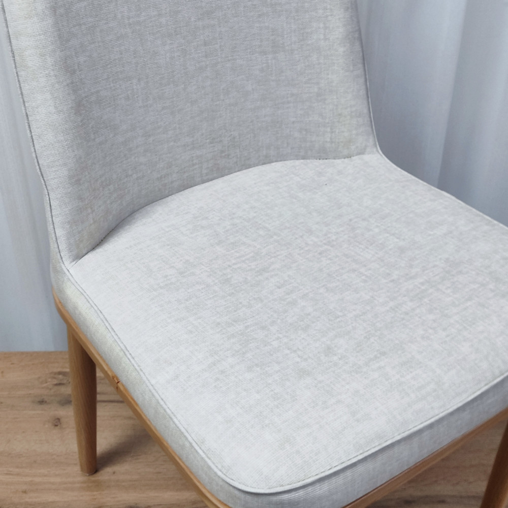 Стул металлический Baizheng 89×40×40 см, текстиль, серо-бежевый, до 150 кг