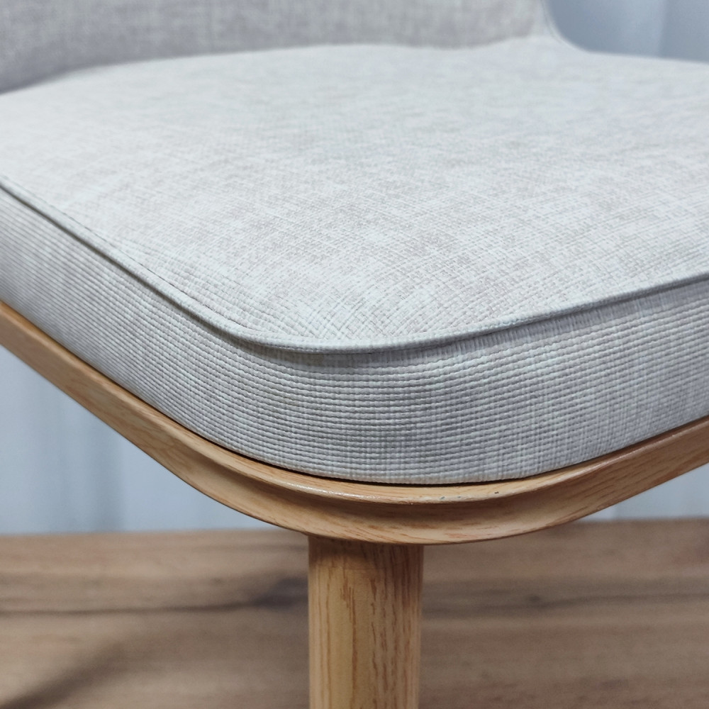 Стул металлический Baizheng 89×40×40 см, текстиль, серо-бежевый, до 150 кг