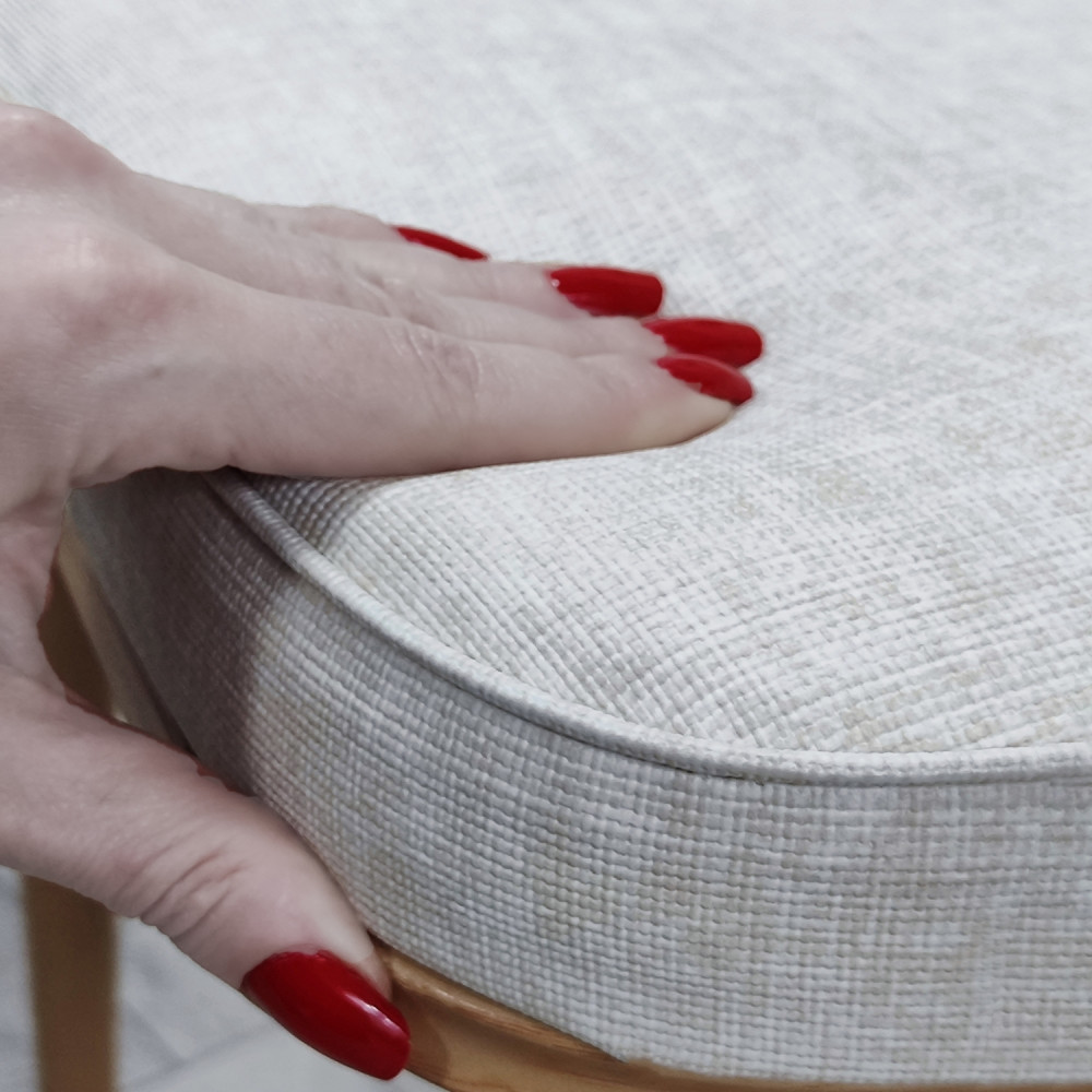 Стул металлический Baizheng 89×40×40 см, текстиль, серо-бежевый, до 150 кг