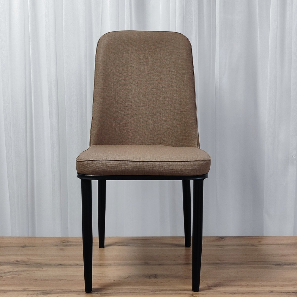 Стул металлический Baizheng 89×40×40 см, текстиль, коричневый, до 150 кг