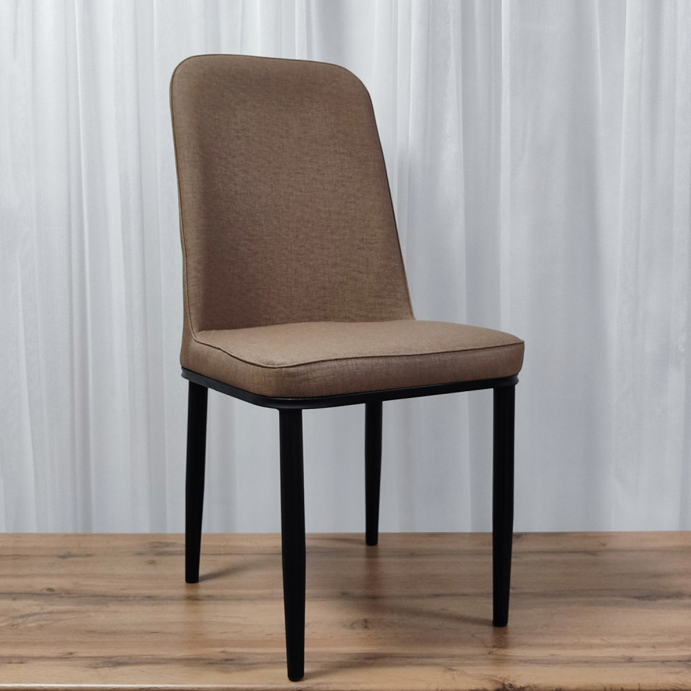 Стул металлический Baizheng 89×40×40 см, текстиль, коричневый, до 150 кг