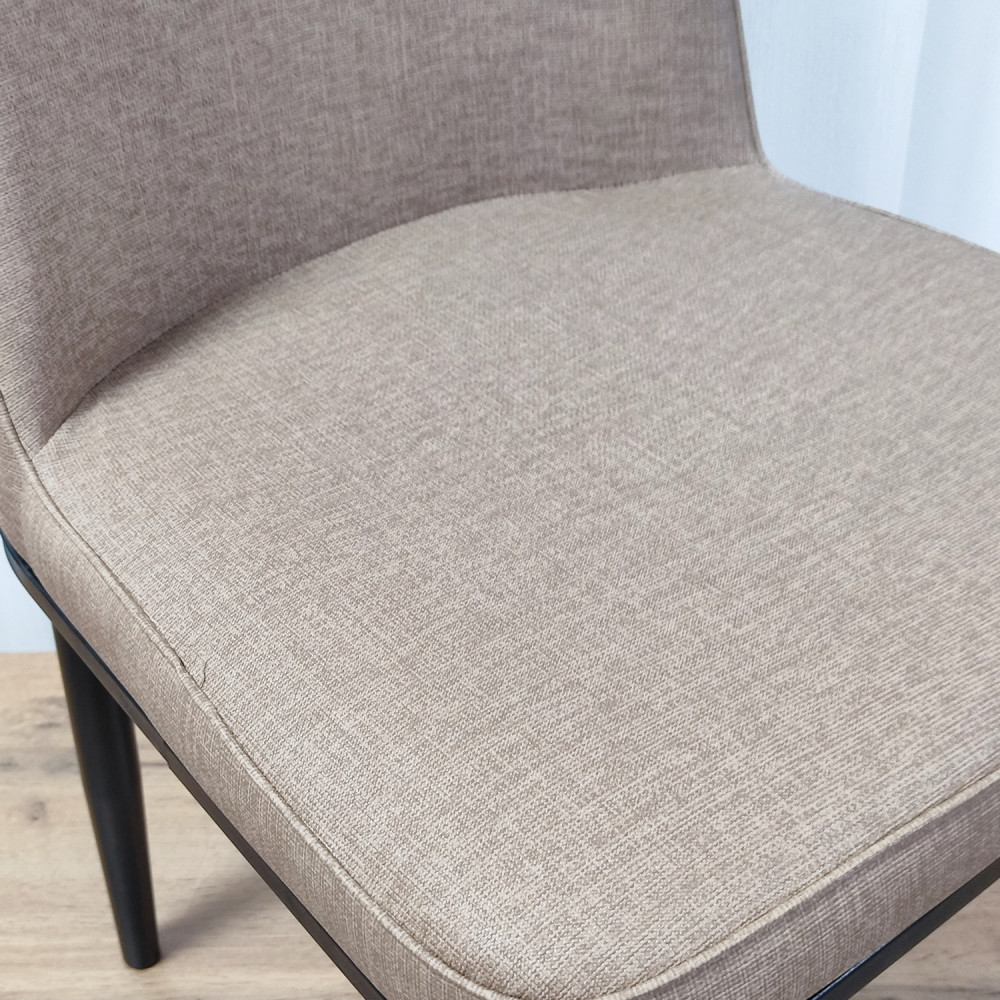 Стул металлический Baizheng 89×40×40 см, текстиль, коричневый, до 150 кг