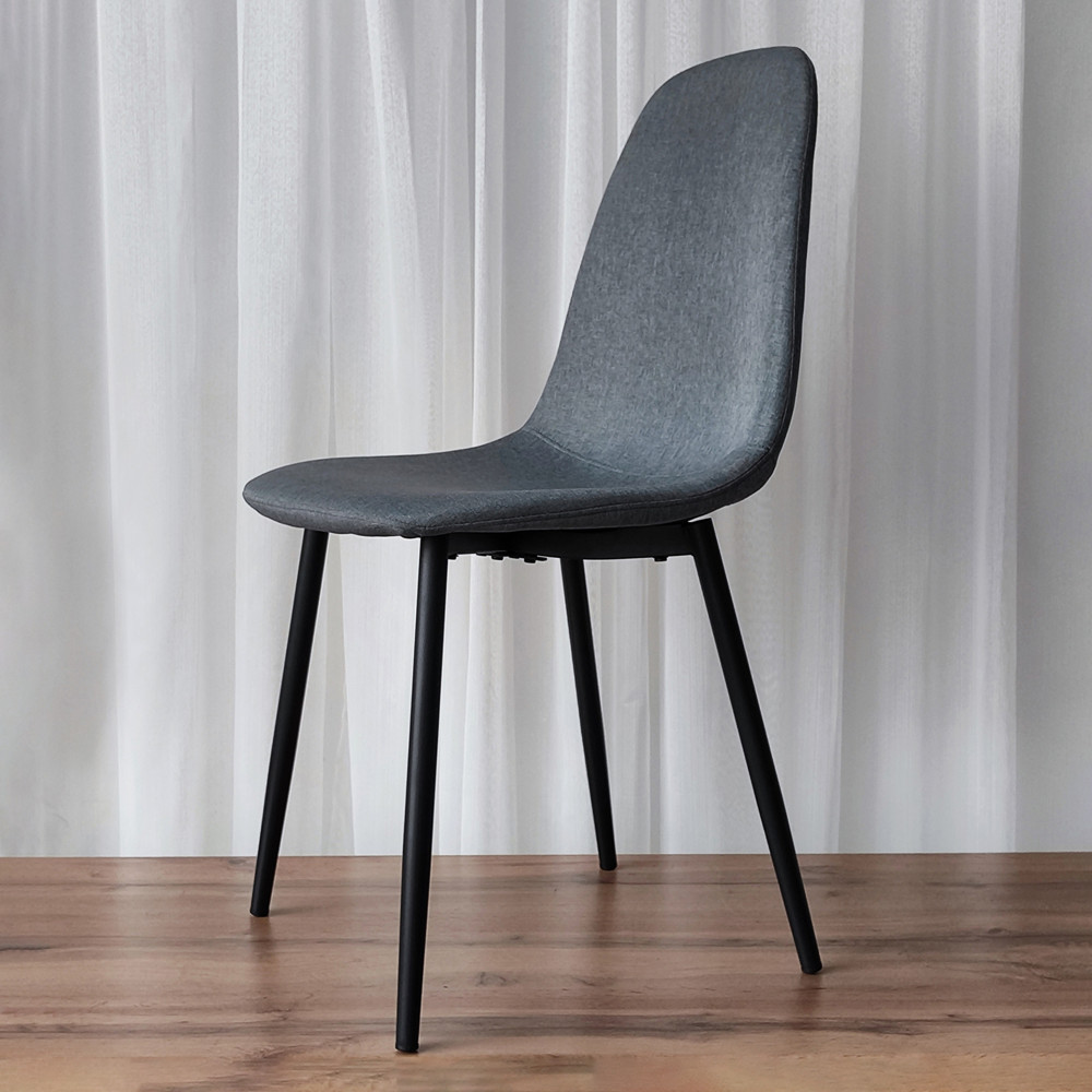 Стул металлический Baizheng 85×40×43 см, текстиль, темно-серый, до 150 кг