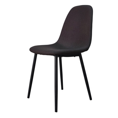 Стул металлический 85*40*43 cм до 150 кг текстиль темно-коричневый Baizheng