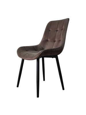 Стул металлический Baizheng 88×40×50 см, текстиль, темно-коричневый, до 150 кг Стул металлический Baizheng 88×40×50 см, текстиль, темно-коричневый, до 150 кг