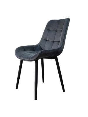 Стул металлический Baizheng 88×40×50 см, текстиль, серый, до 150 кг Стул металлический Baizheng 88×40×50 см, текстиль, серый, до 150 кг