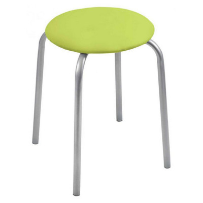 Табурет металлический 390х390х460 мм с мягким сиденьем фисташковый Классика 2 Nika