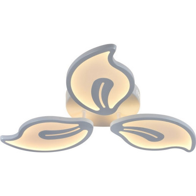 Люстра светодиодная 3 плафона 60*7,5 см 72Вт 3240LM 30м2 3 цвета пульт белый Baizheng