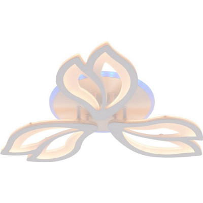 Люстра светодиодная 3 плафона 58*7,5 см 66Вт 3285LM 25м2 пульт пластик мультицвет Baizheng