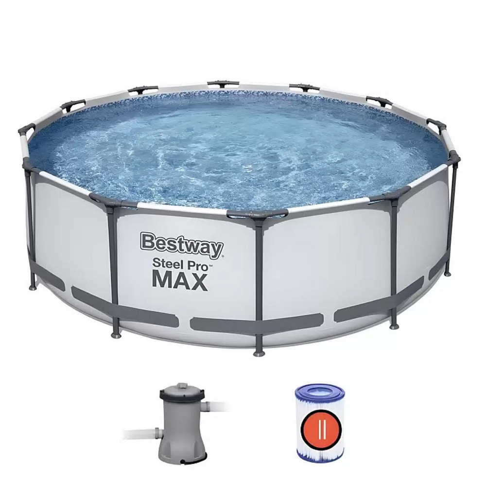 Бассейн каркасный 366*100 см 9150 л фильтр-насос Bestway