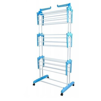 Сушилка металлическая напольная для белья 75*120*64*170 см микс Baizheng