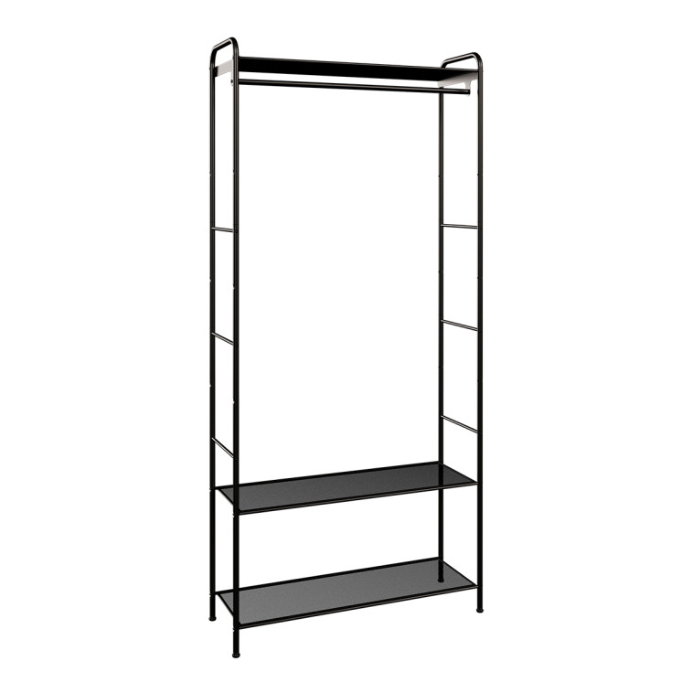 Вешалка металлическая гардеробная 69,5х30х162 см белый Валенсия 22М ЗМИ