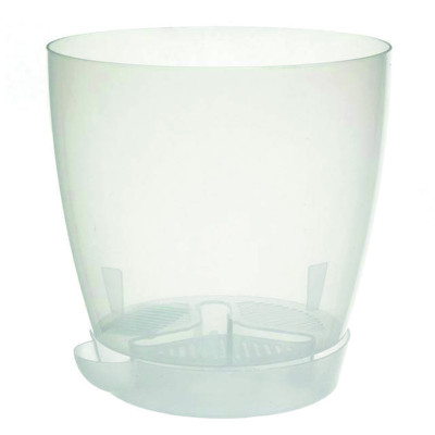 Горшок пластиковый  1,5 л для орхидеи поддон прозрачный Адель Альтернатива