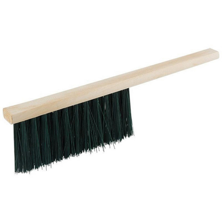 Щетка деревянная 30х2,2х1,4 см 3-х рядная с ручкой темно-зеленый Рыжий кот