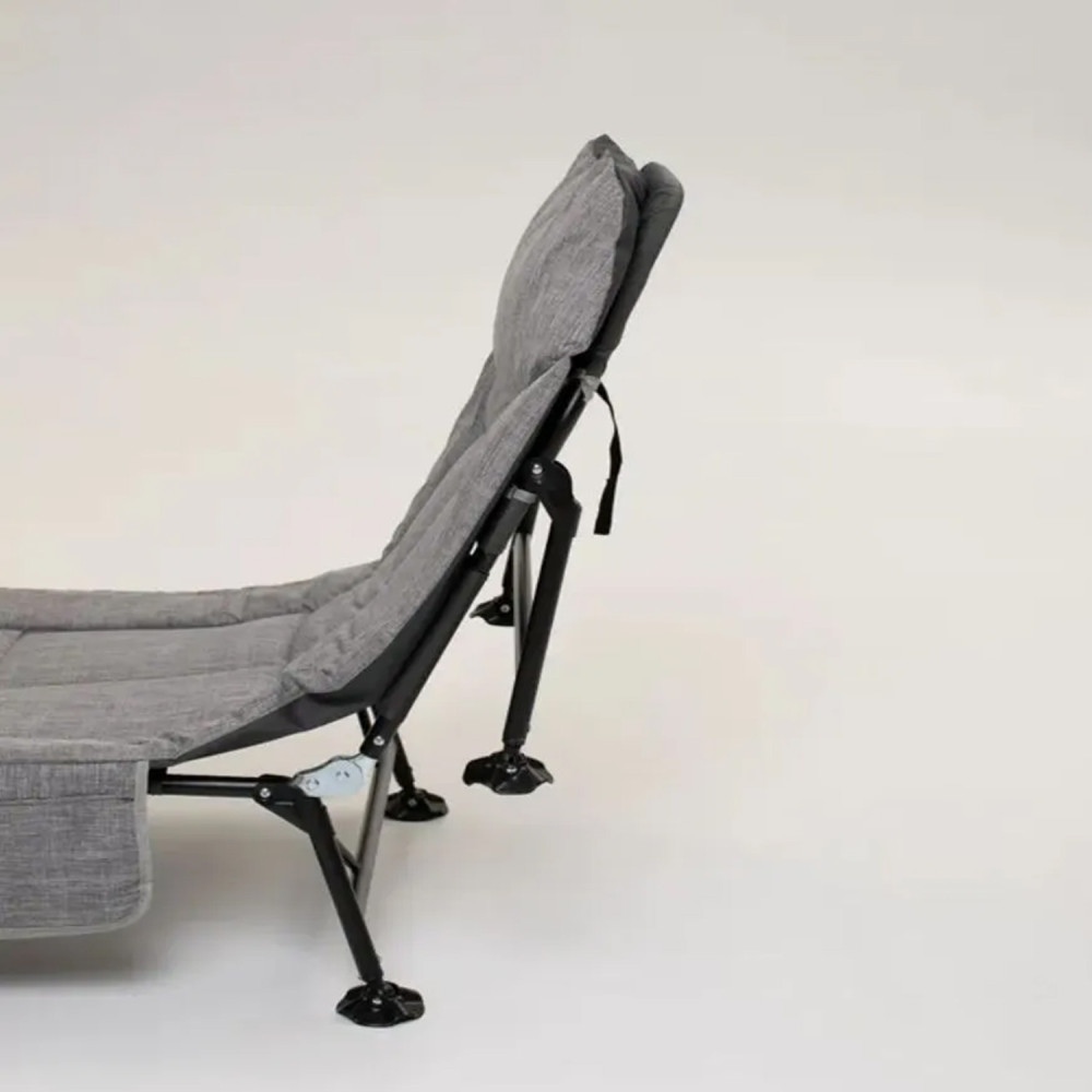 Кровать раскладная походная 190x65x30 см максимальная до 150 кг серый Baizheng
