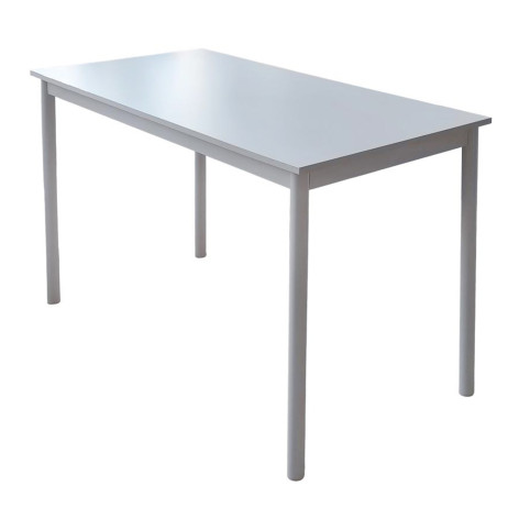 Стол ЛДСП кухонный 120*60 см белый ножки металл белый DT-126B 2 кор Baizheng