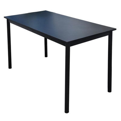 Стол ЛДСП кухонный 120*60 см черный ножки металл черный DT-126H 2 кор Baizheng