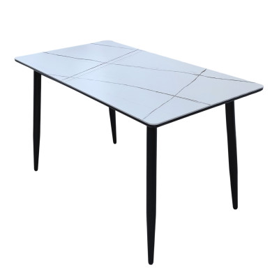 Стол керамогранит+МДФ кухонный 130*70 см ножки металл черный DT-211 2 кор Baizheng Стол керамогранит+МДФ кухонный 130*70 см ножки металл черный DT-211 2 кор Baizheng