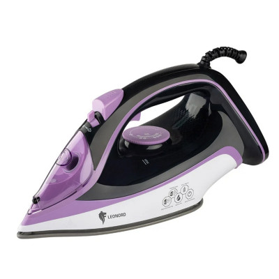 Утюг 3,1 кВт керамическая подошва 23,5 см пар удар спрей самоочистка фиолетовы LE-1804 Leonord Утюг 3,1 кВт керамическая подошва 23,5 см пар удар спрей самоочистка фиолетовы LE-1804 Leonord