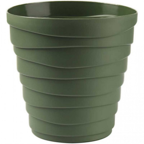 Кашпо пластиковое  2,25 л тёплая хвоя Бархан Bmc