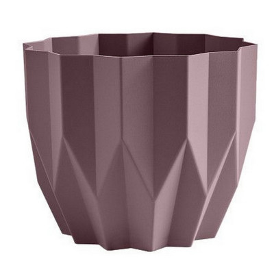 Кашпо пластиковое  3 л пыльная  роза Геометрия Bmc