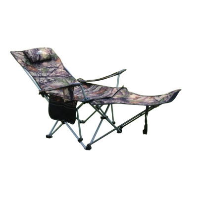 Кресло-шезлонг туристическое складное 150*75*74 см до 120 кг хаки Baizheng