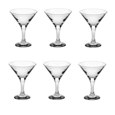 Набор стеклянный бокалов 6 предметов 170 мл для мартини Bistro Pasabahce