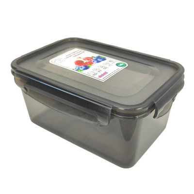 Контейнер пластиковый 1,6 л герметичный прямоугольный дымчатый Violet Контейнер пластиковый 1,6 л герметичный прямоугольный дымчатый Violet