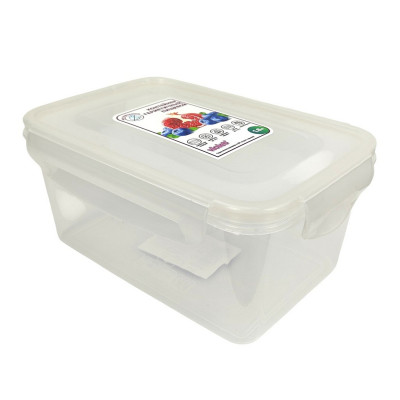 Контейнер пластиковый 1,6 л герметичный прямоугольный прозрачный Violet Контейнер пластиковый 1,6 л герметичный прямоугольный прозрачный Violet