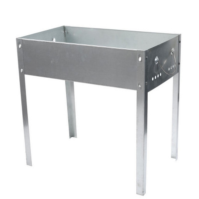 Мангал нерж сталь 50*30*50 см толщина металла 0,8 мм ручки BZ-BBQ37A Baizheng