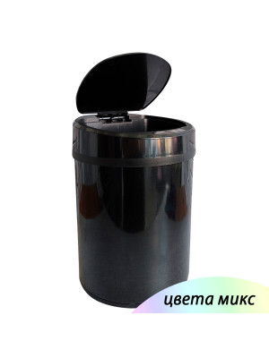Ведро нерж сталь для мусора 6 л usb аккумулятор сенсорное вставка круглое микс Baizheng Ведро нерж сталь для мусора 6 л usb аккумулятор сенсорное вставка круглое микс Baizheng