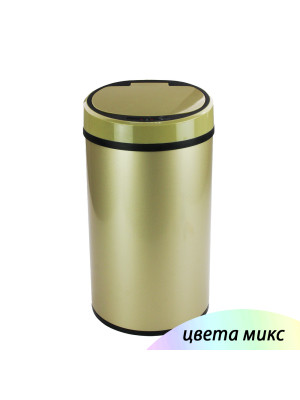 Ведро нерж сталь для мусора 12 л usb аккумулятор сенсорное вставка круглое микс Baizheng Ведро нерж сталь для мусора 12 л usb аккумулятор сенсорное вставка круглое микс Baizheng